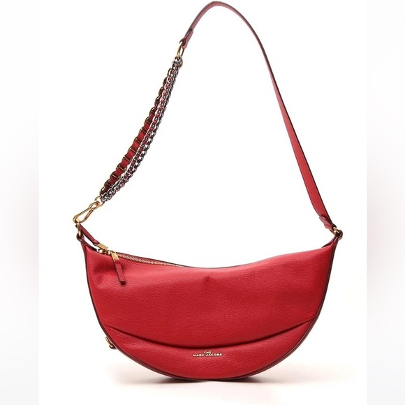 Marc Jacobs The Eclipse Leather Shoulder Bag in Red - Picture 2 of 12
